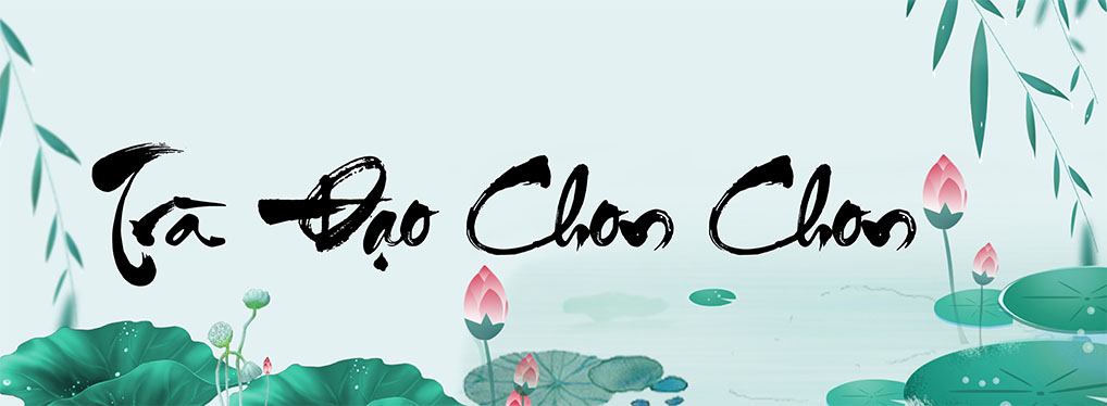 banner trà đạo chon chon