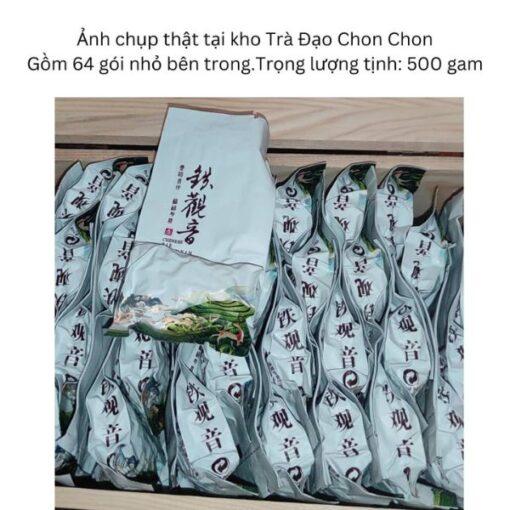 Hộp 500g Trà Thiết Quan Âm Phúc Kiến Kèm Hộp Gỗ Và Túi Đựng-Quà Biếu Cao Cấp - Ảnh 5