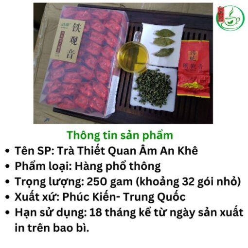 Trà thiết quan âm an khê loại phổ thông 250g (hộp 32 gói) - Ảnh 4
