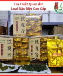 Hộp 125 gam trà thiết quan âm an khê loại đặc biệt cao cấp chia gói nhỏ tiện lợi