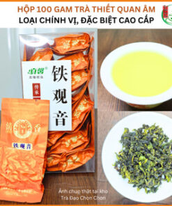 Hộp 100 gam trà thiết quan âm an khê (chính vị) loại đặc biệt cao cấp