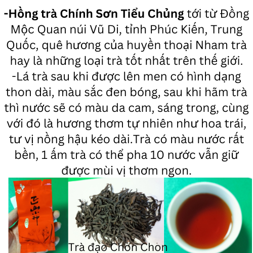 (Hàng chuẩn loại ngon) Hộp 125 Gam Trà Chính Sơn Tiểu Chủng Vùng Núi Vũ Di Sơn - Ảnh 6