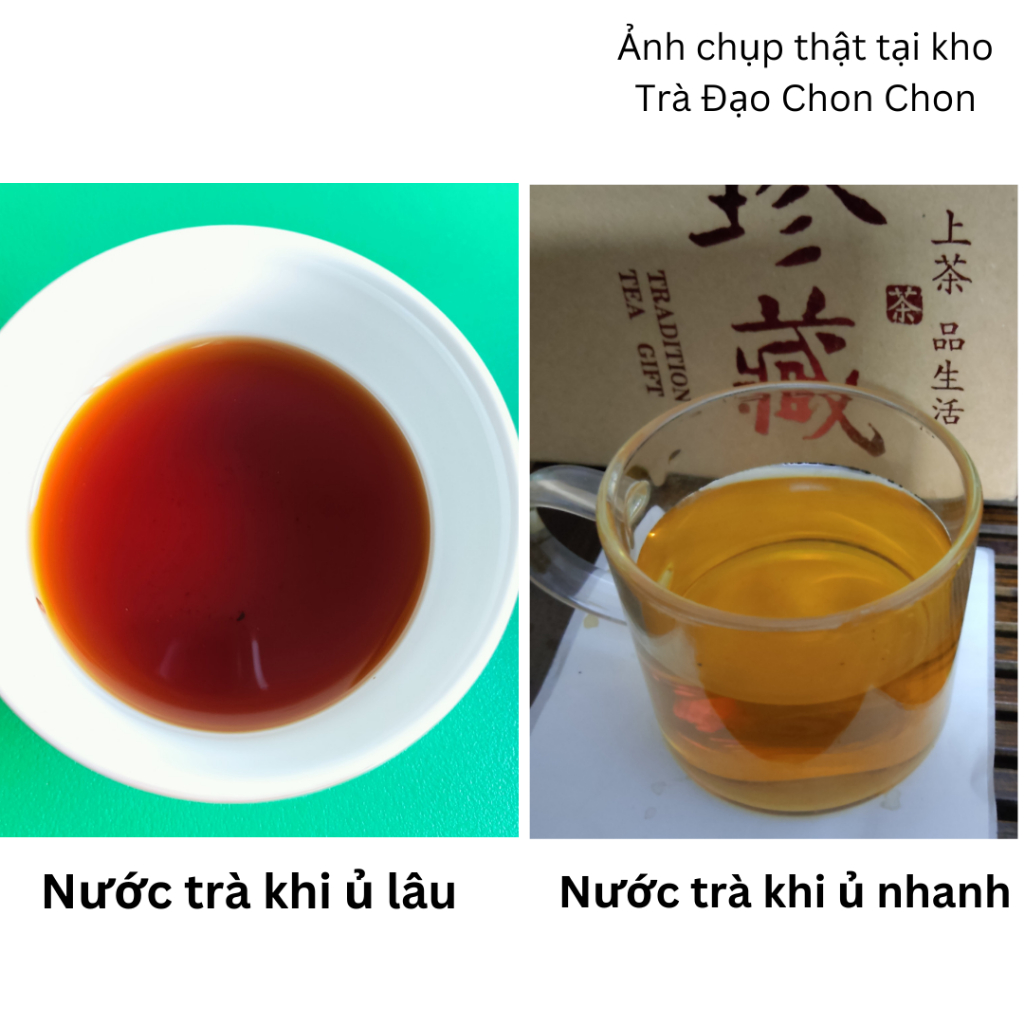 (Quà biếu cao cấp) 500g hộp trà Phổ Nhĩ Quýt danh trà chính hãng Đựng hộp gỗ kèm túi sang trọng - Ảnh 4